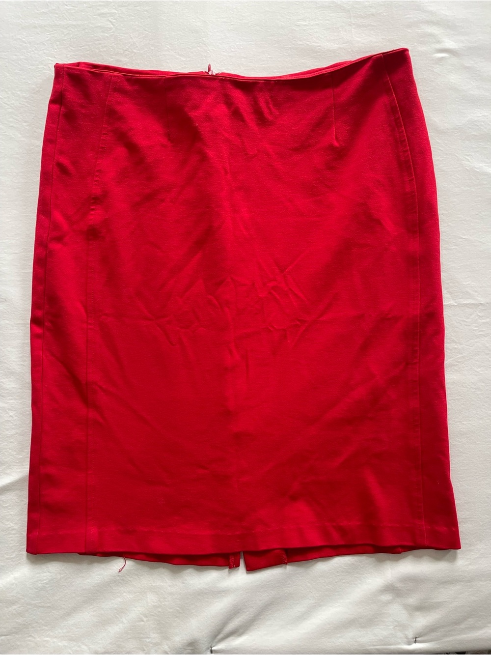 Classic Red Pencil Skirt – Sleek‎ Straight Fit